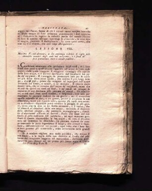 Lezione VIII.