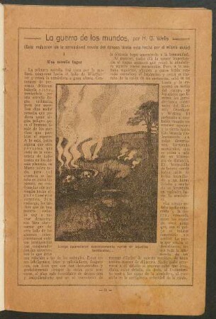 La guerra de los mundos : (Esta reducción de la sensacional novela del famoso Wells esta hecha por el mismo autor)