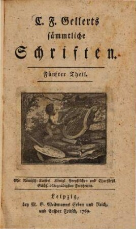C. F. Gellerts sämmtliche Schriften. 5