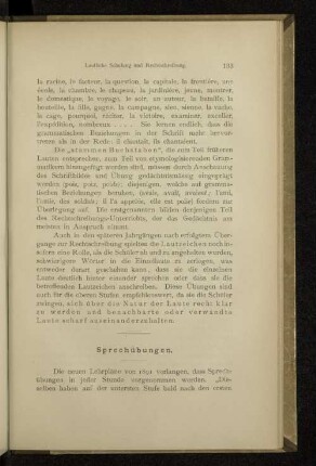 Sprechübungen.