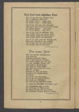 Das Lied vom täglichen Brot