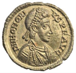Fundmünze, Solidus, 395 - 402 n. Chr.