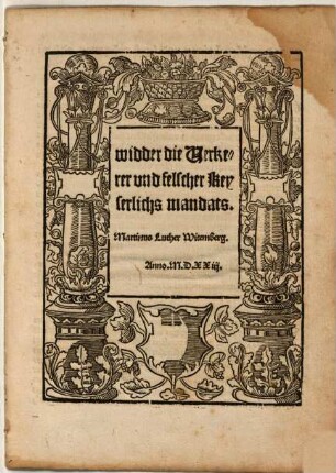 Widder die Verkerer und felscher keyserlichs mandats