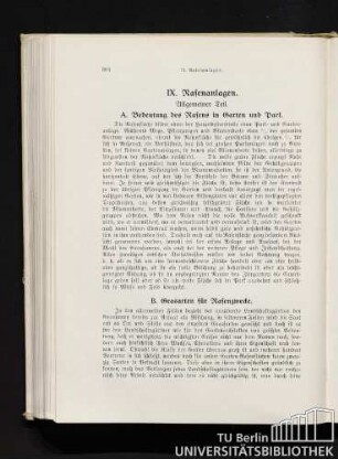 B. Grasgarten für Rasenzwecke.