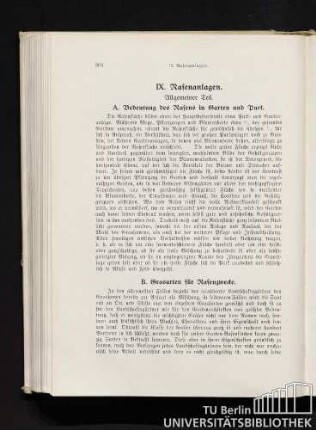 B. Grasgarten für Rasenzwecke.