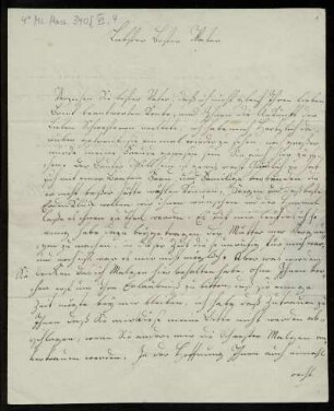 Brief von Friederike Louise Böttner an Wilhelm Wille