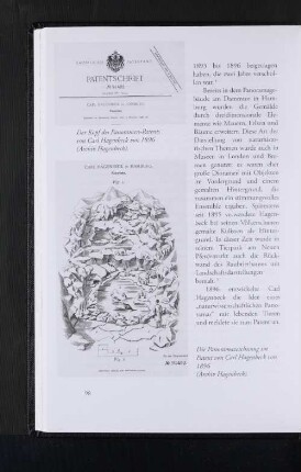 Der Kopf des Ponoramen-Patents von Carl Hagenbeck von 1896 (Archiv Hagenbeck).