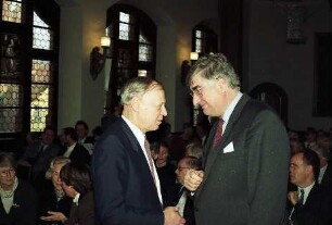 Freiburg im Breisgau: Verabschiedung von Prof. Adolf Goetzberger als Leiter des Fraunhofer-Instituts [mit Rolf Böhme]