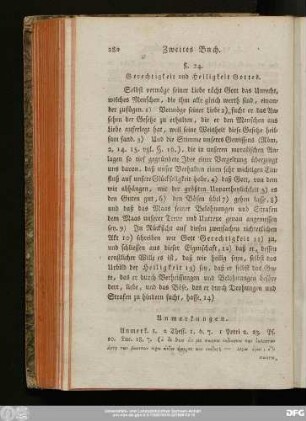§. 24. Gerechtigkeit und Heiligkeit Gottes.
