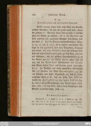 §. 24. Gerechtigkeit und Heiligkeit Gottes.