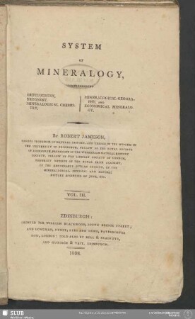 3: A system of mineralogy