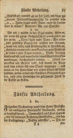 Fünfte Abtheilung