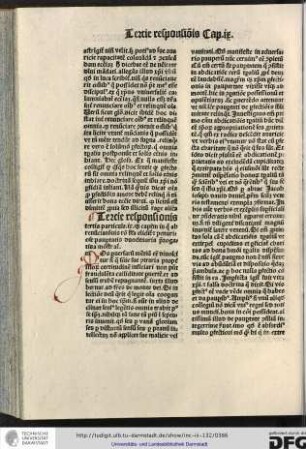 Tertie responsionis tertia particula ix, que capitulum in quo ab renuntiationis ratio eliditur et penuriose paupertatis duodenaria prerogativa monstratur.