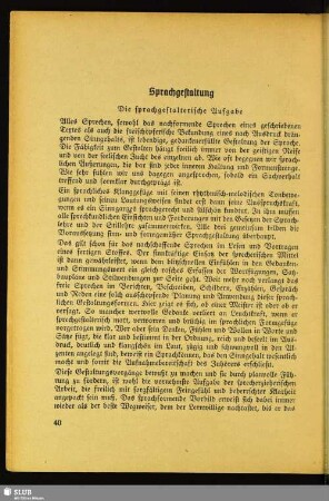 Sprachgestaltung