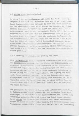 2.6 Aufbau einer Boden-Datenbank