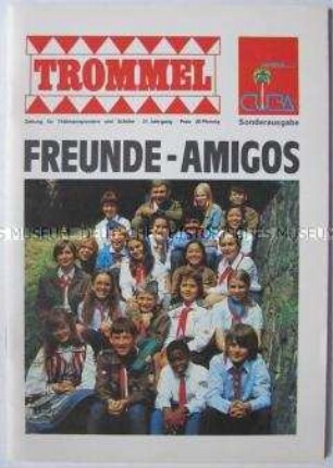 Sonderheft der Pionierzeitschrift "Trommel" zu den Weltfestspielen 1978 in Havanna