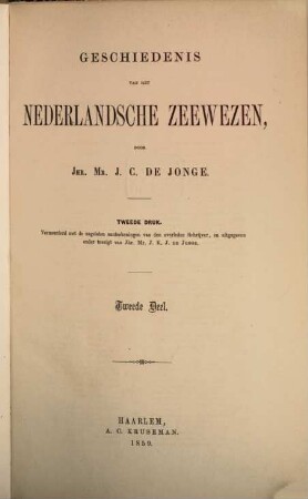 Geschiedenis van het Nederlandsche zeewezen, 2