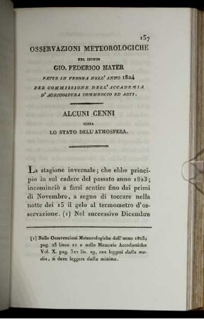 Osservazione Meteorologiche