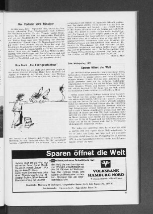 Sparen öffnet die Welt