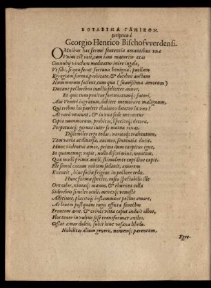 ... Scriptum a Georgio Henrico Bischofwerdensi.