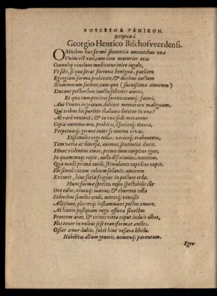 ... Scriptum a Georgio Henrico Bischofwerdensi.