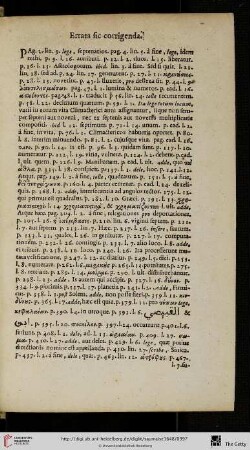 Errata fic corrigenda