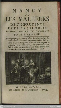 Nancy Ou Les Malheurs De L'Imprudence Et De La Jalousie : Histoire Imitée De L'Anglais
