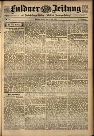 Ausgabe vom Freitag, den 08. Juli 1898.