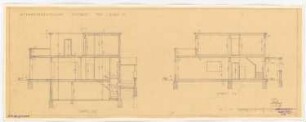 Werkbund-Ausstellung, Stuttgart-Weißenhof Einfamilienhaus Typ C 7: 2 Schnitte 1:50