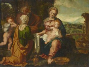 Die Heilige Familie mit der heiligen Elisabeth und dem Johannesknaben