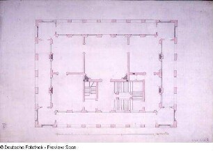 Grundriß eines Schlosses (1. OG)
