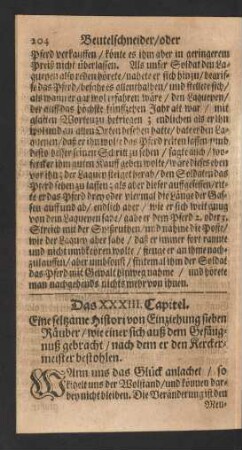 Das XXXIII. Capitel.