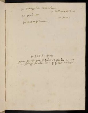 IIr-IIIv, Stichwortsammlung, wenige Eintragungen zu S. 1-448