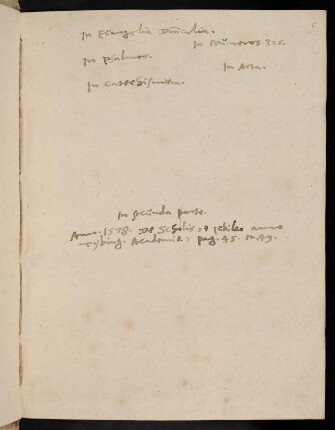 IIr-IIIv, Stichwortsammlung, wenige Eintragungen zu S. 1-448