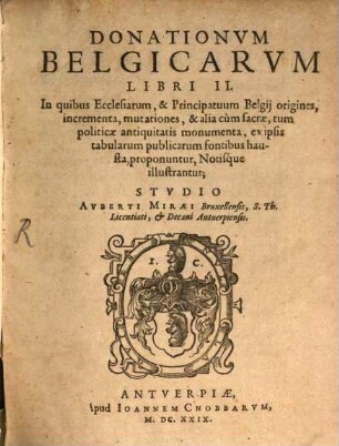 Donationum Belgicarum libri duo