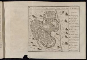 Plan de la Ville de Jerusalem Suivant Josephe & les Rabbins.