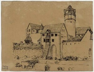 Ronneburg in Hessen, Gesamtanlage mit Turm