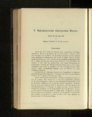 8. Naturhistorisches (Zoologisches) Museum.