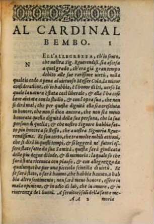 Delle Lettere Di M. Pietro Bembo ... Volume. 4