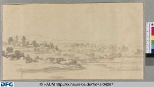 Landschaft mit zwei Dörfern