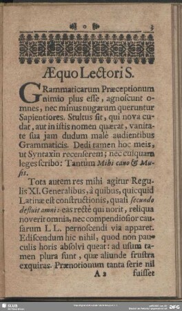 Aequo Lectoris