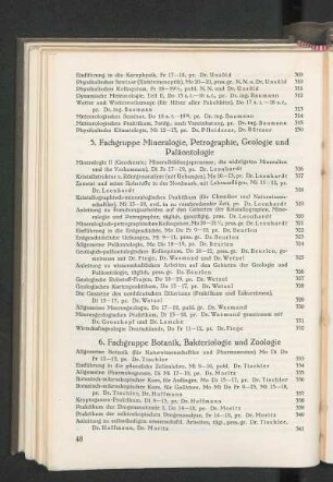 6. Fachgruppe Botanik, Bakteriologie und Zoologie
