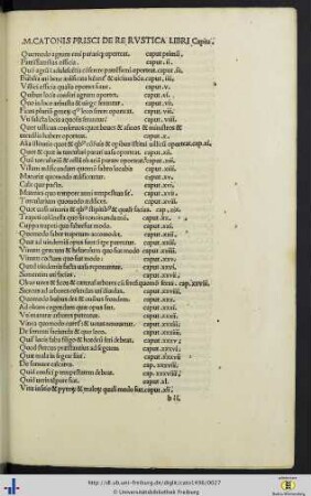 Marcus Porcius Cato: De re rustica.