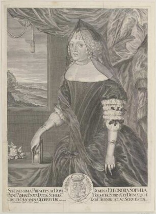 Bildnis der Eleonora Sophia von Anhalt-Bernburg