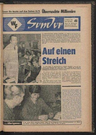 Betriebszeitung 'WF-Sender', Nr.41/1966 (31. Oktober 1966)