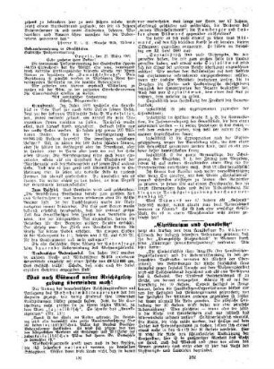 Was nach Bismarck unsere Reichsgesetzgebung überwinden muß?