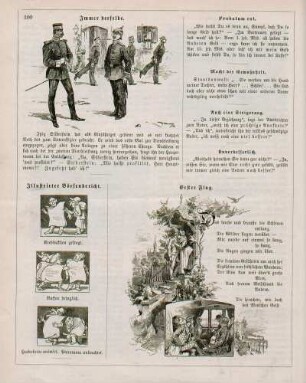 "Immer derselbe" "Illustrirter Börsenbericht" "Erster Flug"