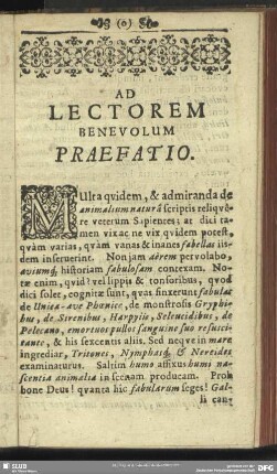 Ad Lectorem Benevolum Praefatio