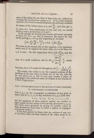 VIII. On the equations of the motion of heat referred to curvillinear co-ordinates.