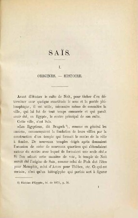Le Culte de Neit à Saïs